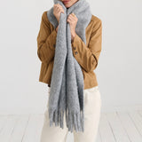 Fluffy Scarf in Grey
