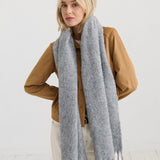 Fluffy Scarf in Grey